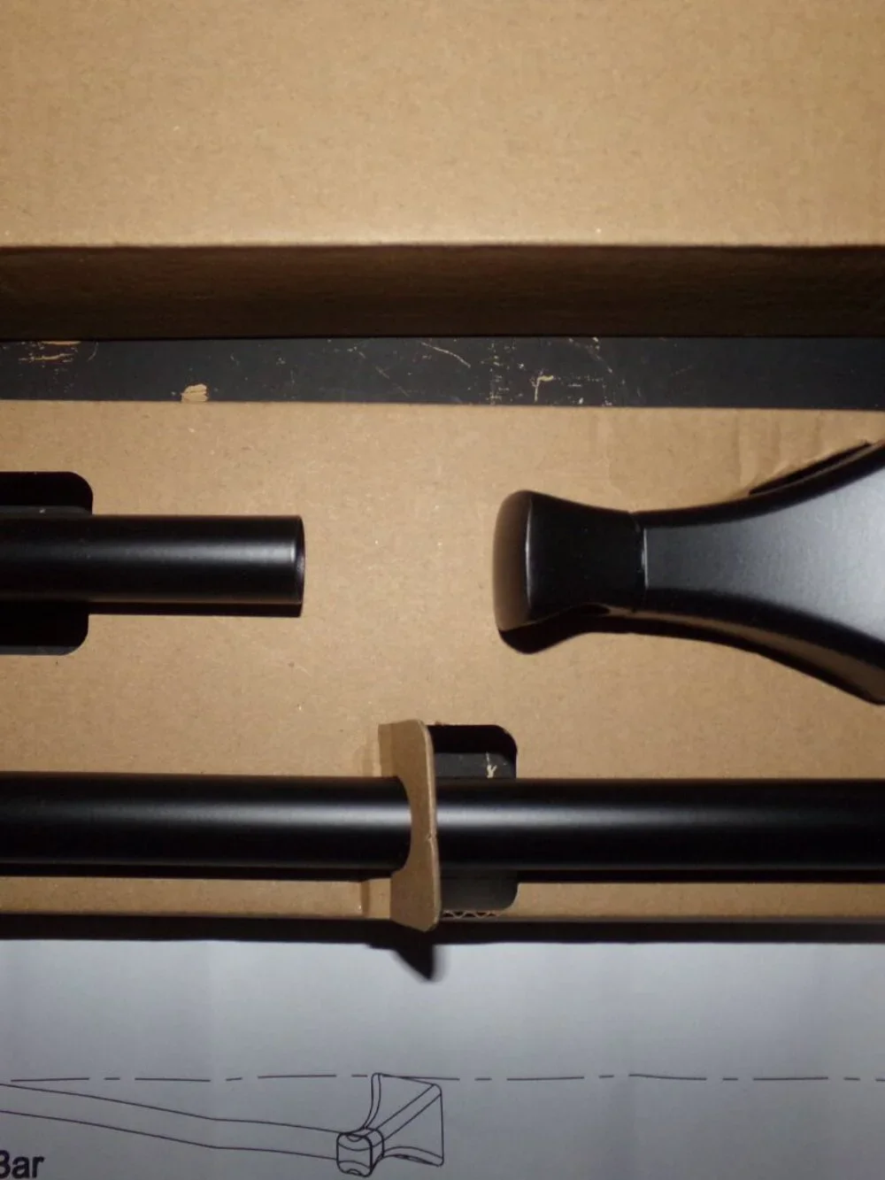 New Matt Black 18 /24 inch Bathroom Towel Racks with hardware